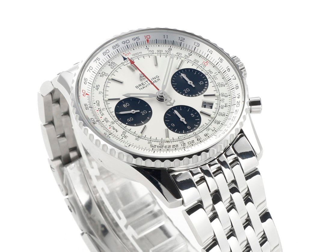 Chronograph - White Ceramic - Panda Face- N-Timer - 904L Steel - Automatic - 43mm