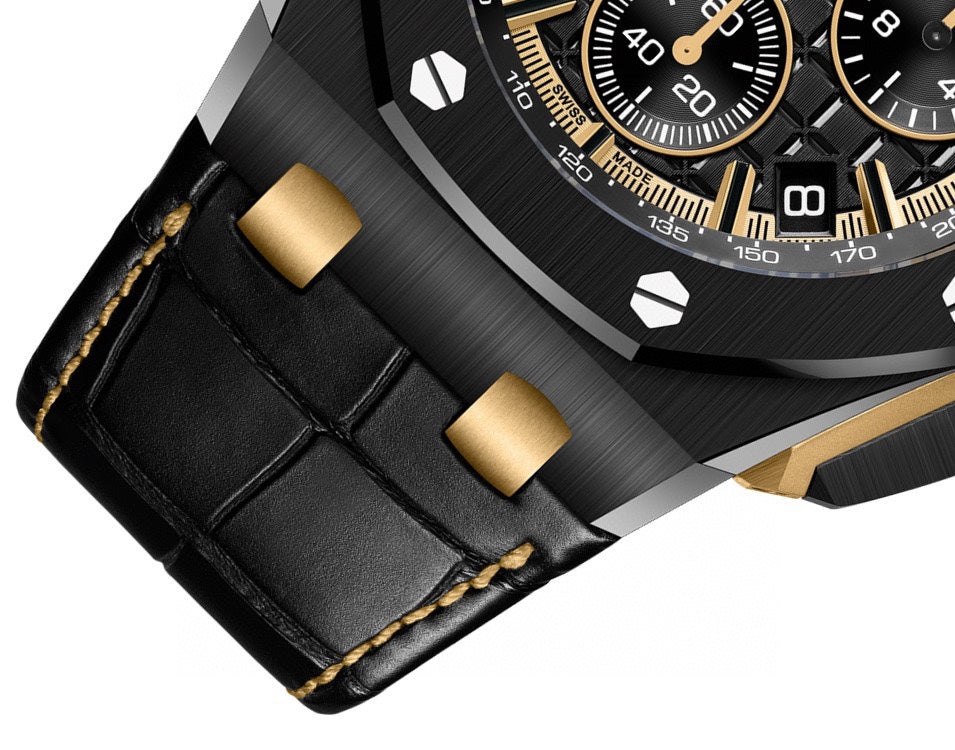 Black Ceramic - Black Leather- Automatic - 44mm