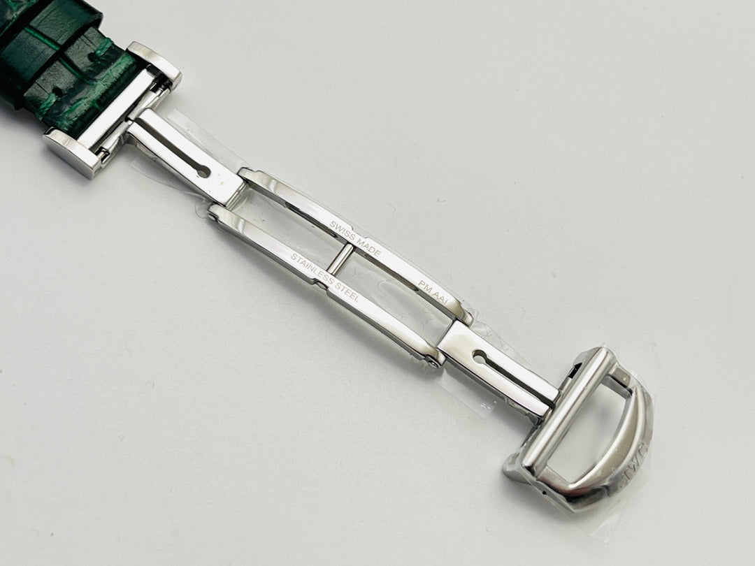 LADY -Silver Green - Green Leather - Automatic - 34mm