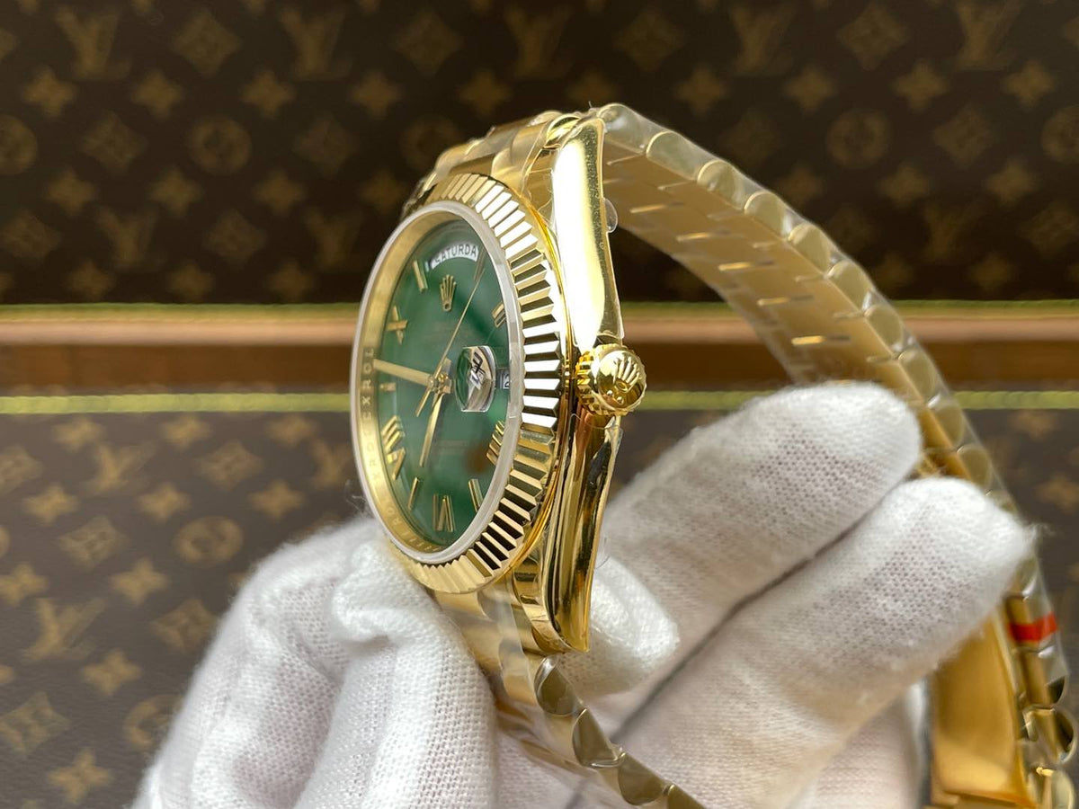 Green Yellow - Yellow Gold 904L Steel - Automatic - 40mm