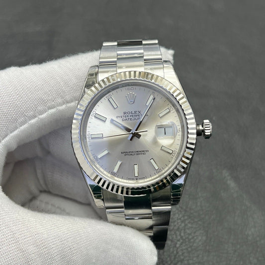 C-Factory -Silver - Silver 904L Steel- Automatic - 41mm