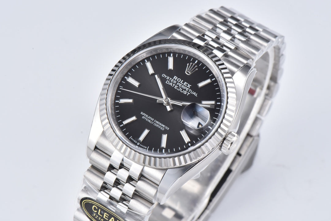 C-Factory -Black - Silver 904L Steel- Automatic - 36mm