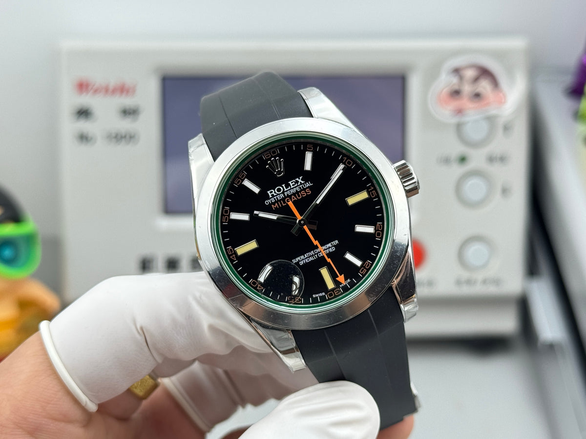 Black- Yellow Orange - Black Rubber - Automatic-3131 - 40mm