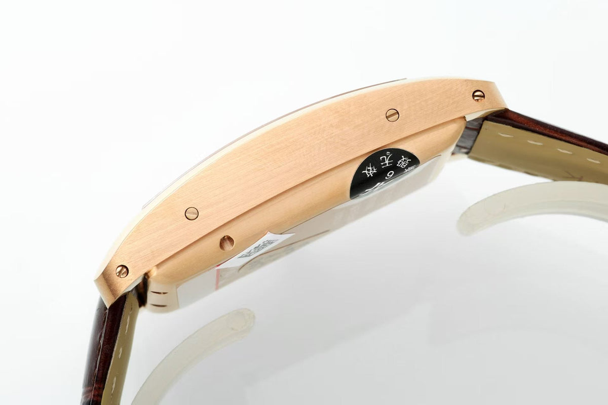 AF Tank -W2609156 - Yellow gold -Brwon Leather - Automatic - 45*26mm