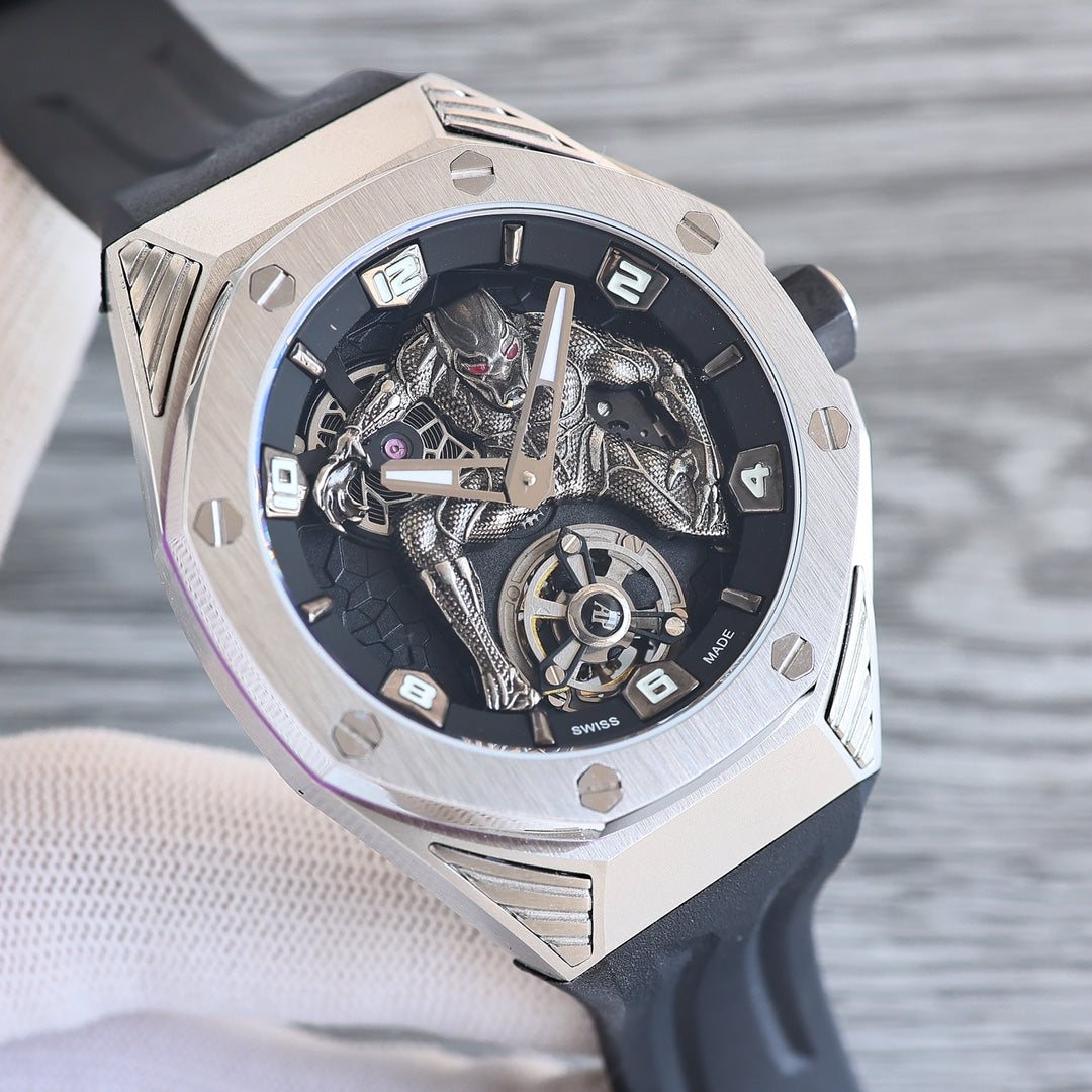Tourbillon Black - Black Rubber - Automatic - 42mm