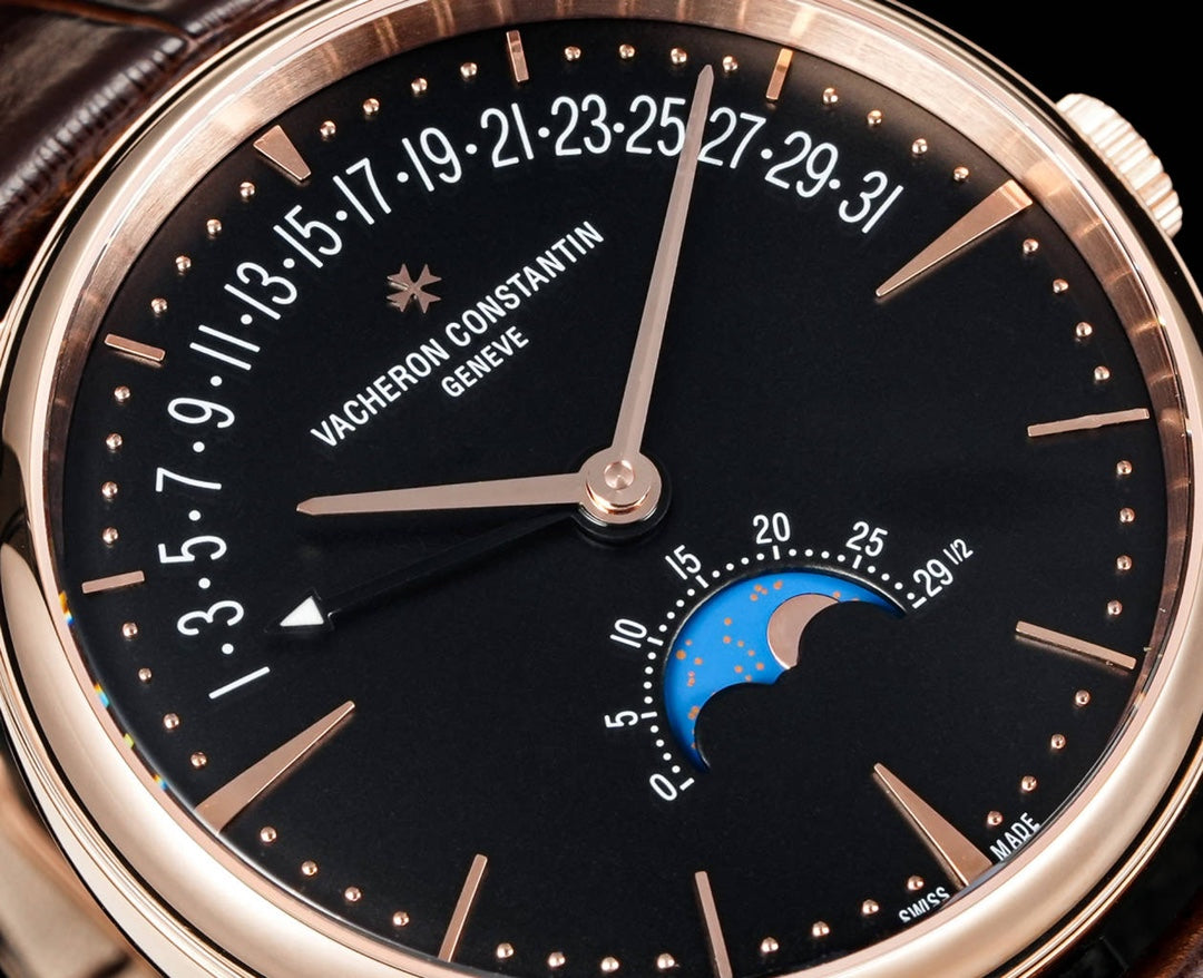 4010U/000R- Black Roselgold -Brown Leather - Automatic - 42.5mm