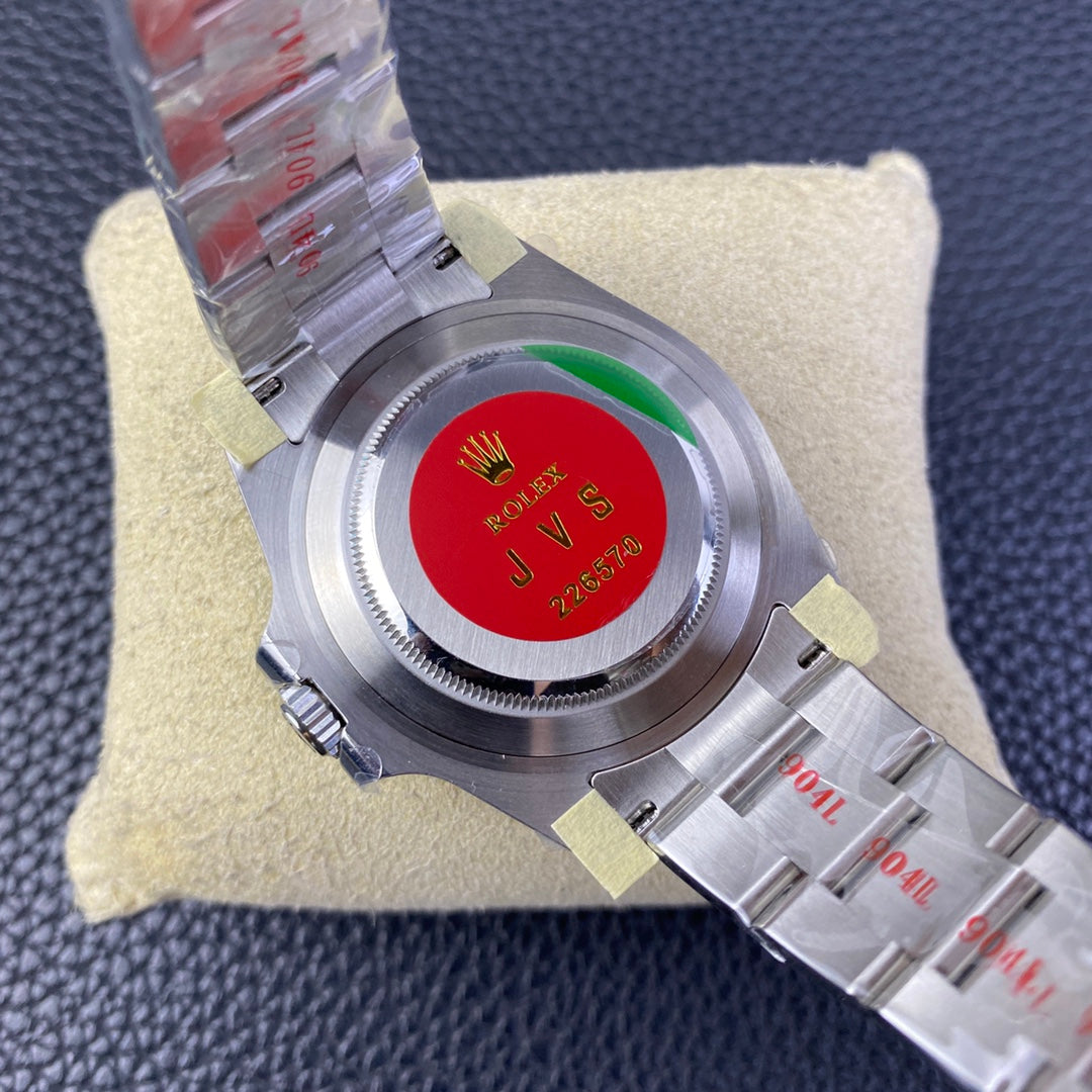 C-Factory -Black - Silver 904L Steel -GMT- Automatic - 42mm