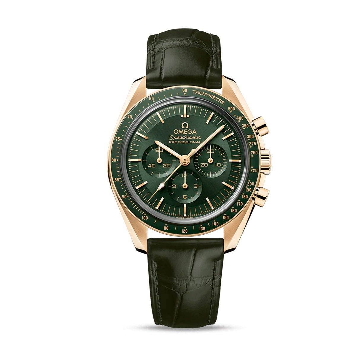 310.63.42.50.10.001 -Green Ceramic - Green Leather- Chronograph - Manual winding - 42mm
