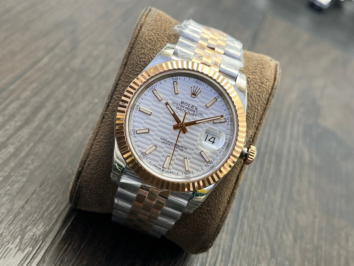 C-Factory - White Wave - Silver Gold 904L Steel- Automatic - 41mm