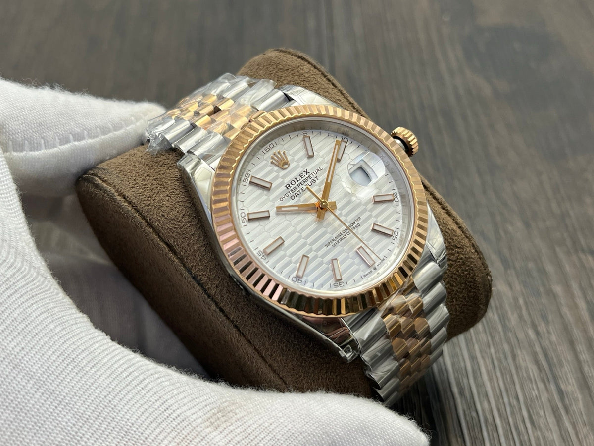 C-Factory - White Wave - Silver Gold 904L Steel- Automatic - 41mm