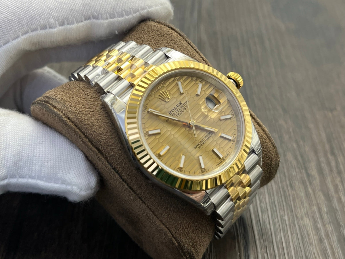 C-Factory - Yellow Wave - Silver Gold 904L Steel- Automatic - 41mm