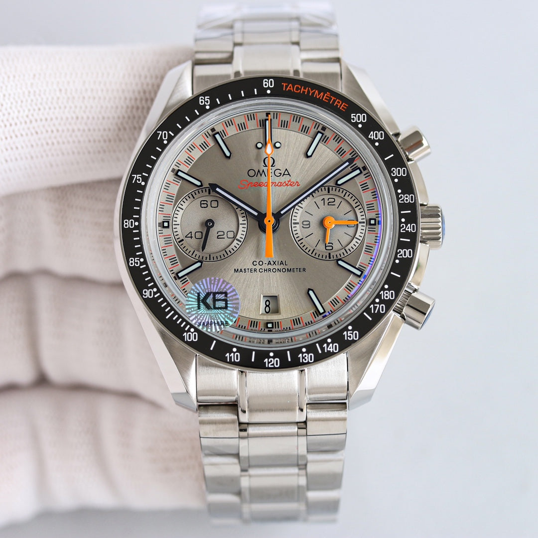Chronograph -329.30.44.51.06.001- Silver- Black Ceramic- 316L Steel- Automatic - 44mm