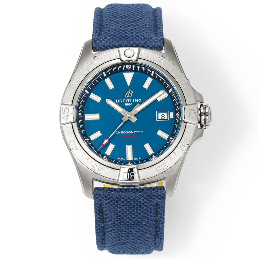 Silver Ceramic- Blue AVG - Blue Rubber - Automatic - 42mm