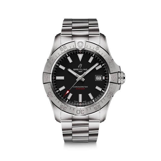 Silver Ceramic- Black AVG - Silver 904L Steel - Automatic - 42mm