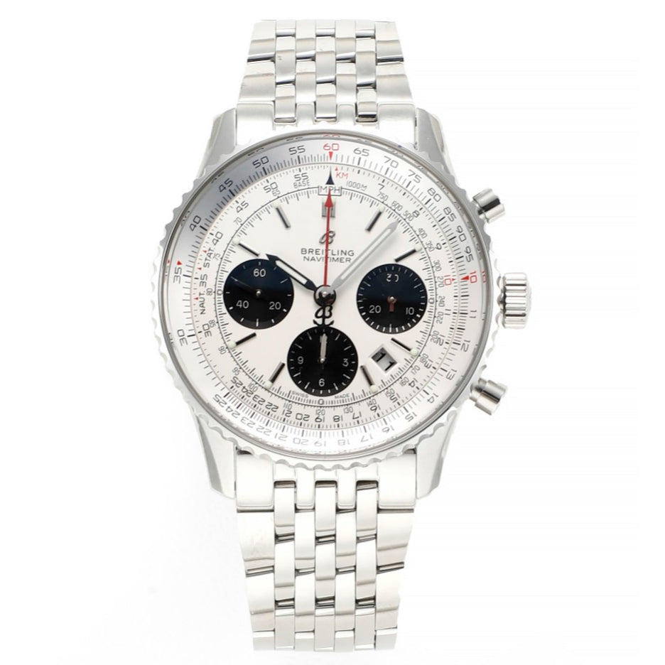 Chronograph - White Ceramic - Panda Face- N-Timer - 904L Steel - Automatic - 43mm