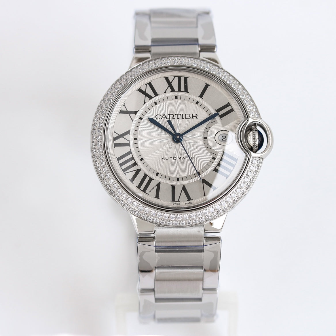 Luxury Diamond Bezel -White -White Silver - 904L Steel- Automatic - 36/42mm