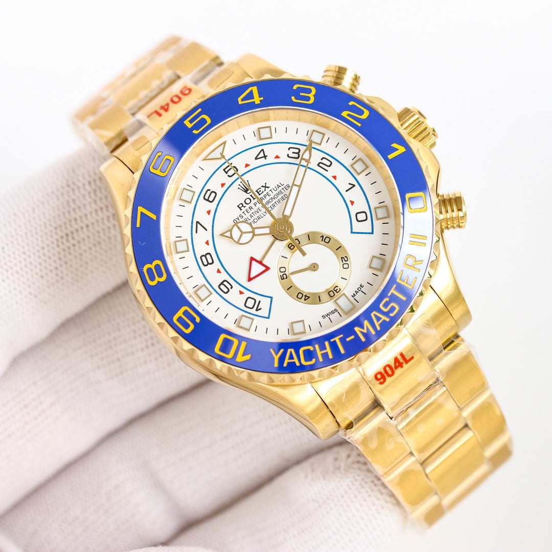 Chronograph - Yellow 904L Steel - Automatic - 44mm