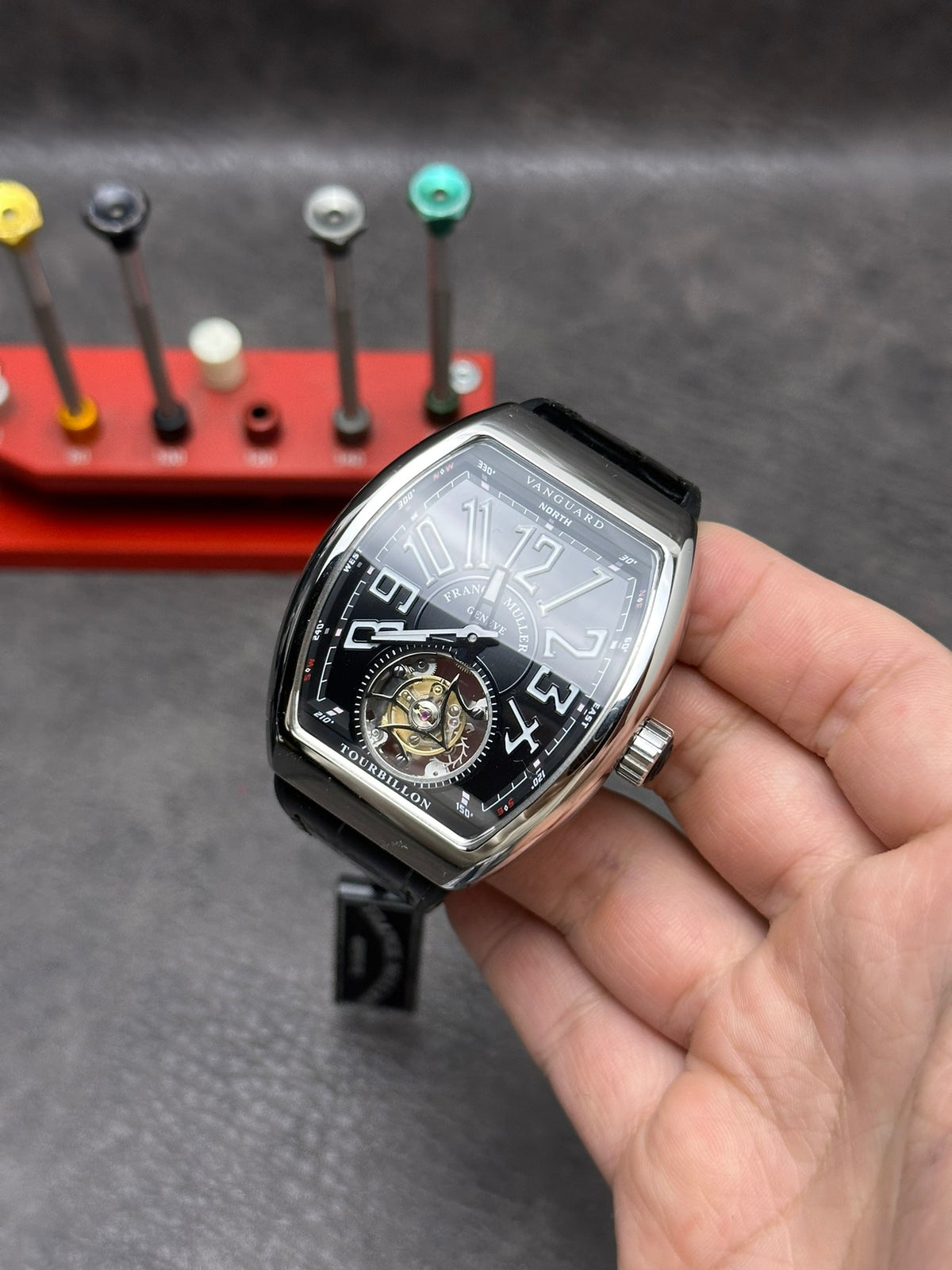 Top! Tourbillon -Black Rubber - Automatic - 44mm