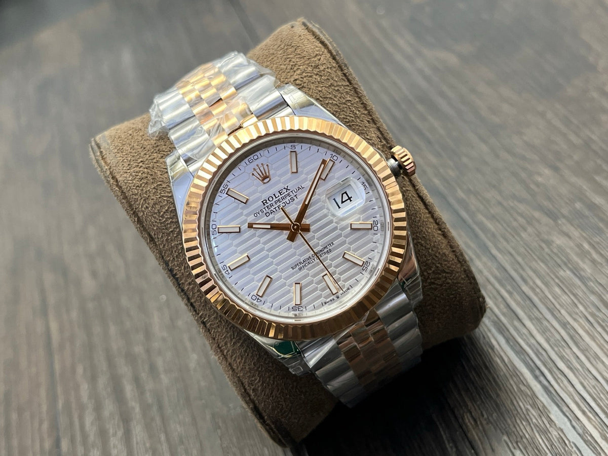C-Factory - White Wave - Silver Gold 904L Steel- Automatic - 41mm