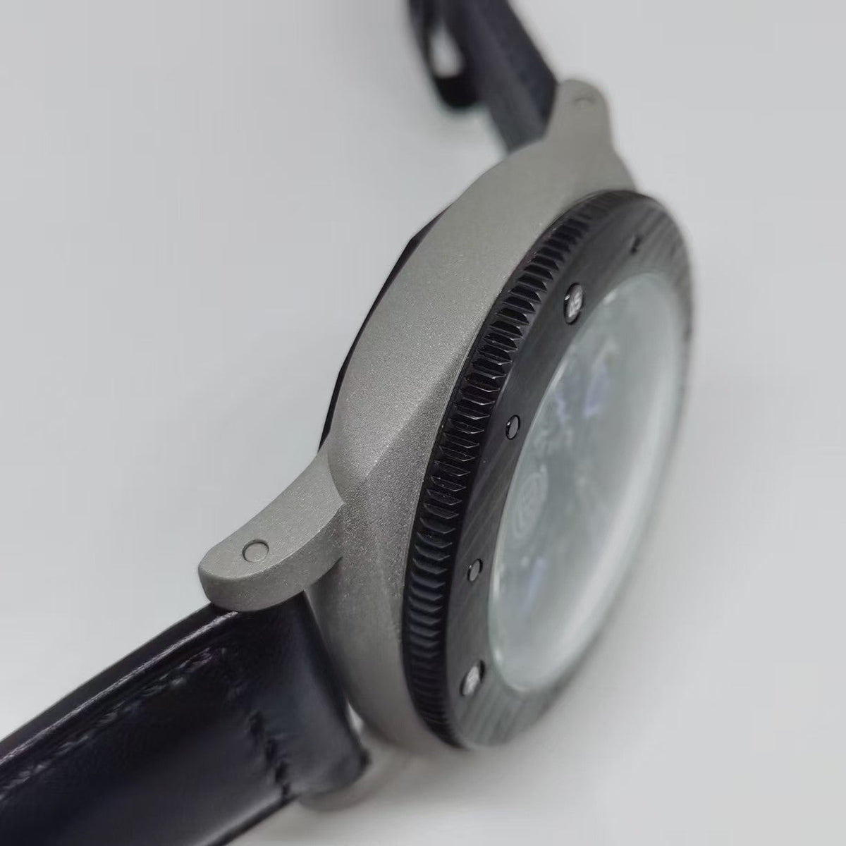 Black Hollow- 904L Steel - Black Leather -Automatic - 47mm