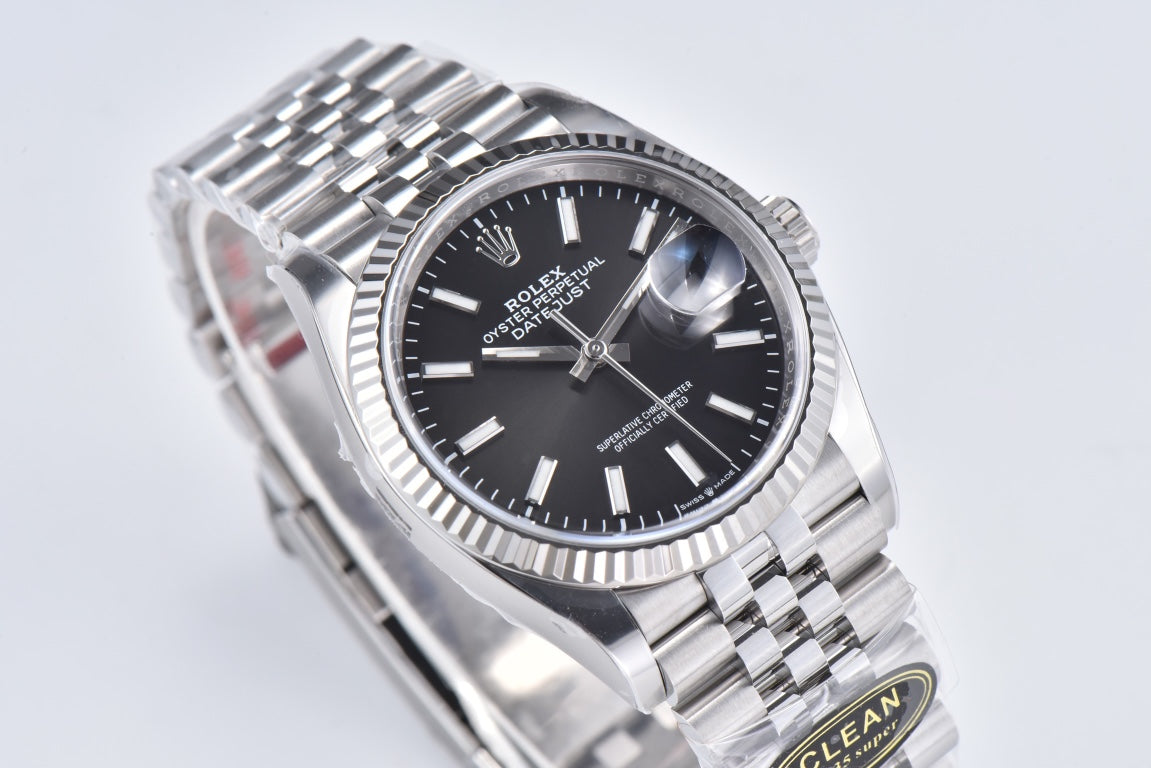 C-Factory -Black - Silver 904L Steel- Automatic - 36mm