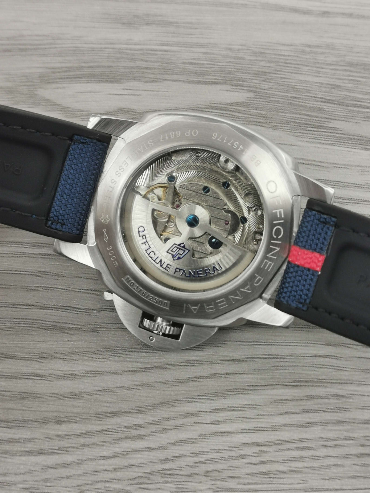 Blue Silver - 904L Steel - Blue Rubber -Automatic - 44mm
