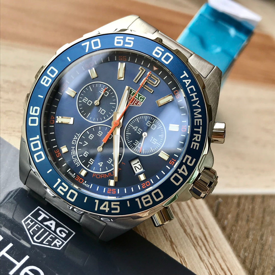 Chronograph - Blue - 904L steel - Quartz - 41mm