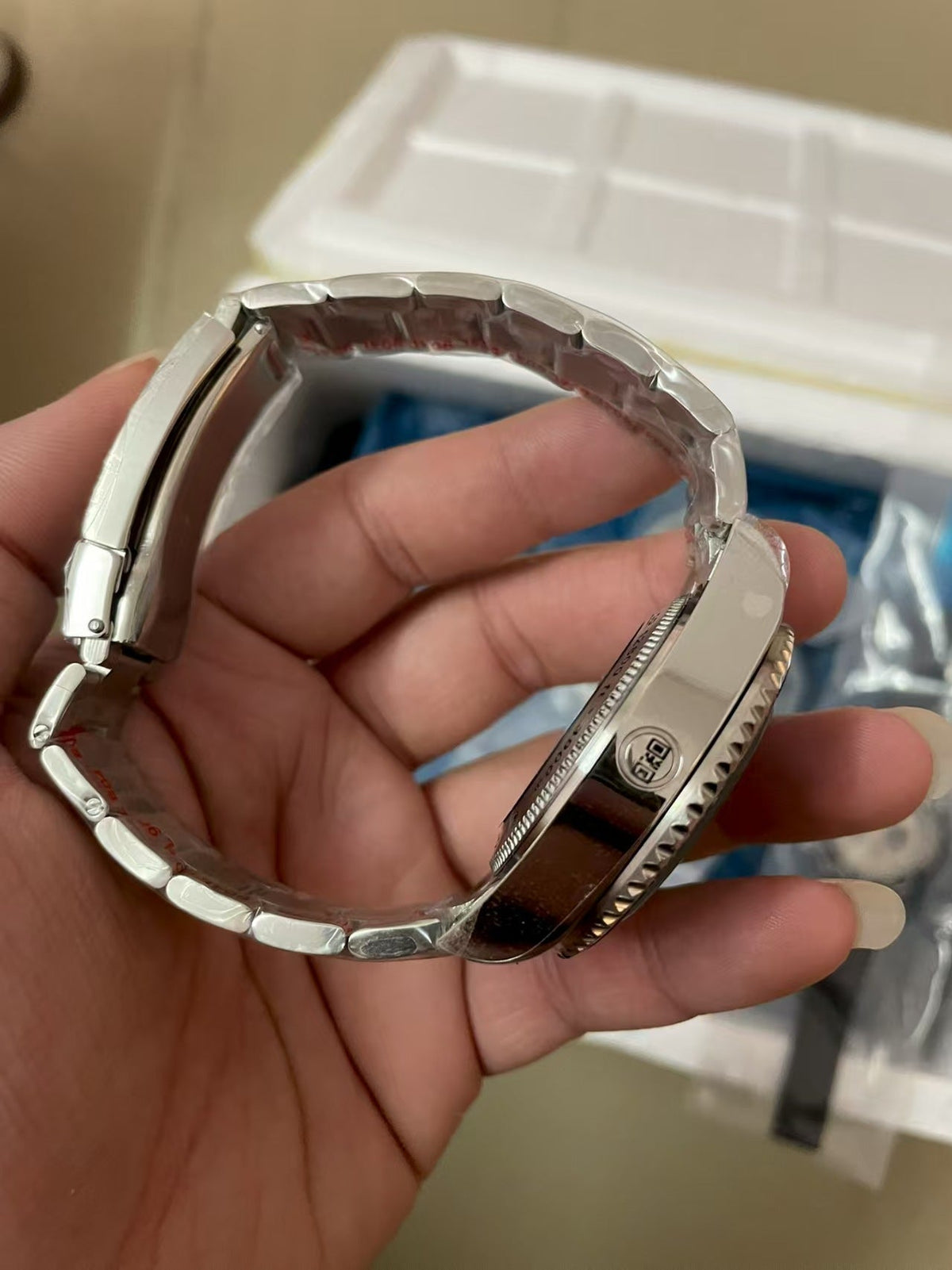 L Size - Blue Silver -Silver 904L Steel -Automatic- 44mm