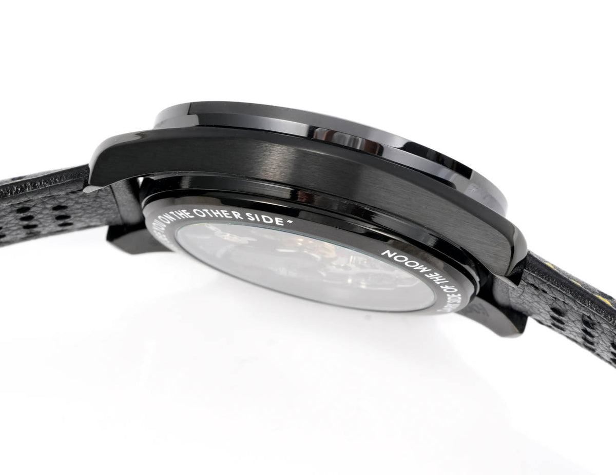 Chronograph -Moon back - Black Ceramic- Black Ruber- Automatic - 44mm