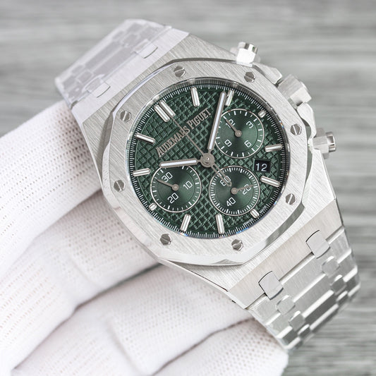 TOP! Green 316L Steel - White Steel - Automatic - 41mm