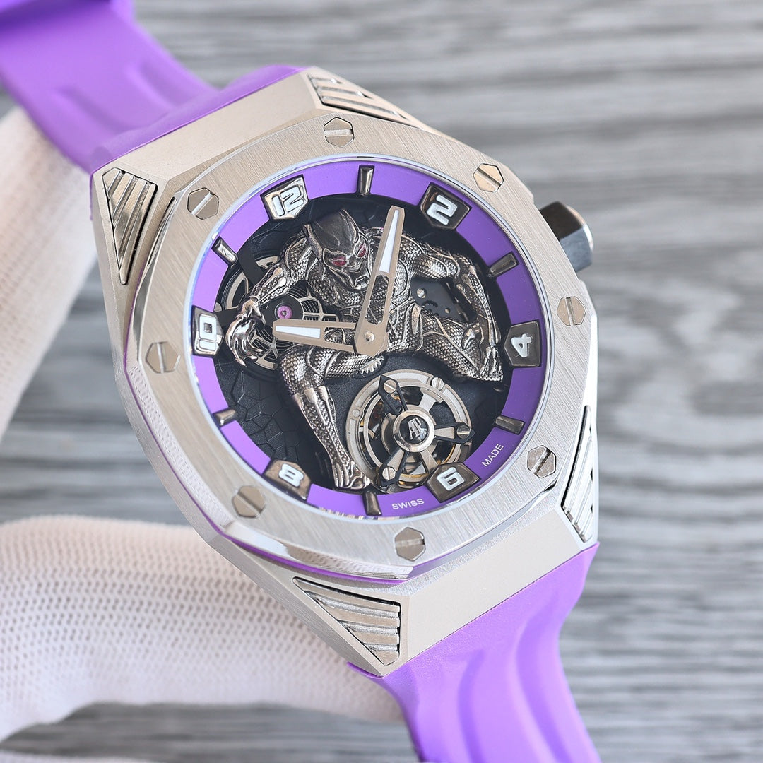 Tourbillon Purple - Purple Rubber - Automatic - 42mm
