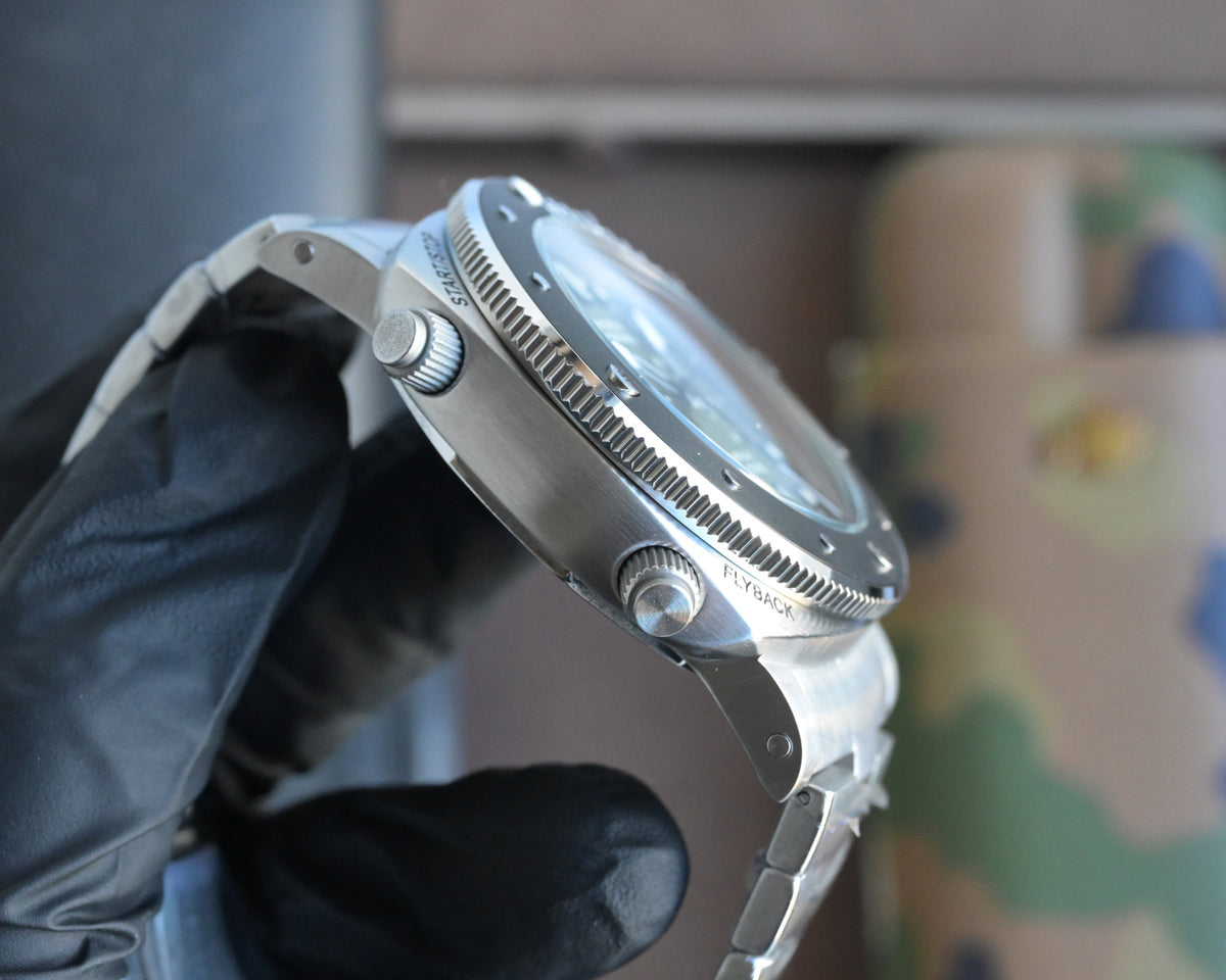 316L Black Silver - White 316L Steel - Automatic - 47mm