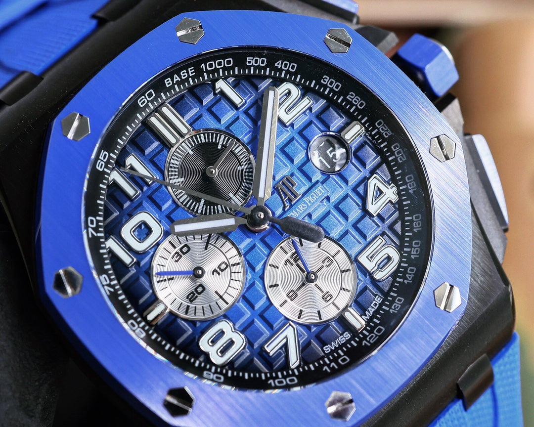 TOP! Blue Ceramic Bezel- Blue Rubber - Automatic - 42mm