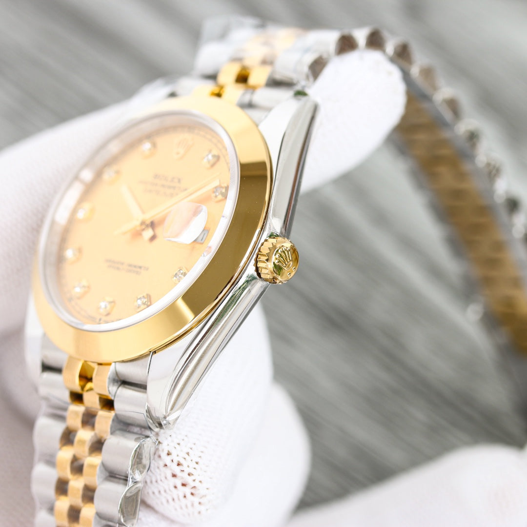 C-Factory - Yellow -Smooth bezel- Yellow Silver 904L Steel- Automatic - 41mm