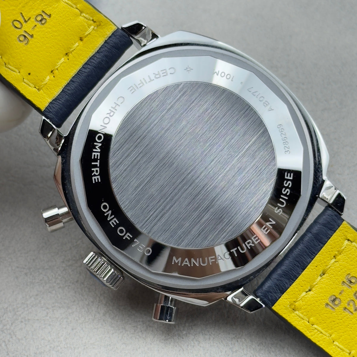 Chronograph - Silver Blue - T-Timer - Blue Leather - Automatic - 38mm