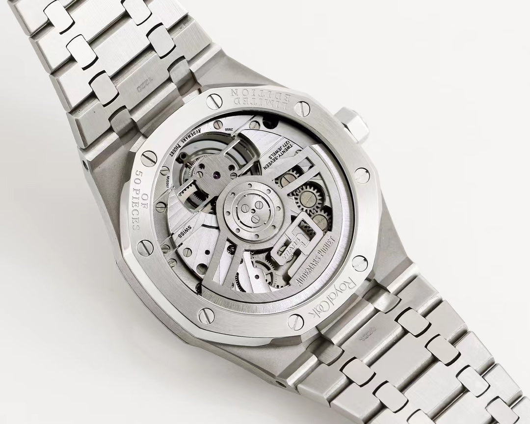 TOP! Blue Torbillon - White Steel - Automatic - 41mm