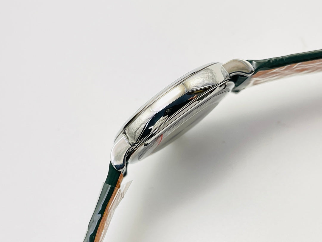 LADY -Silver Green - Green Leather - Automatic - 34mm