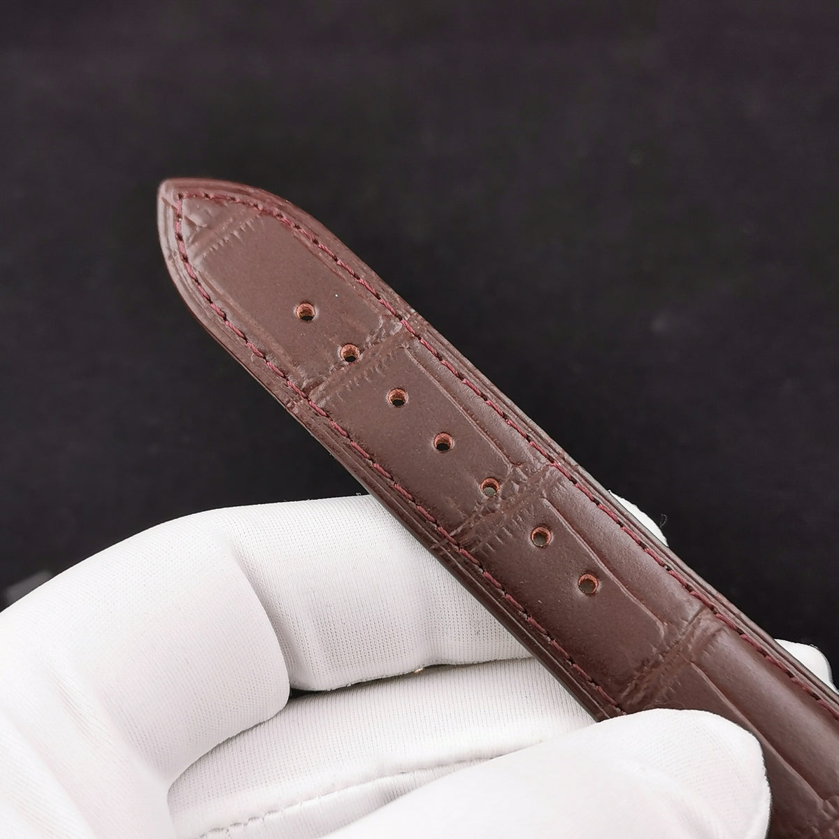 White Rosegold - 83520/000R-9909- Brown Leather - Automatic - 40mm