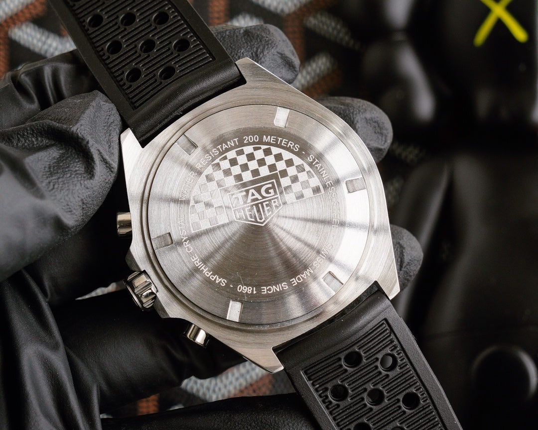 Chronograph - Black Rubber - Quartz - 41mm