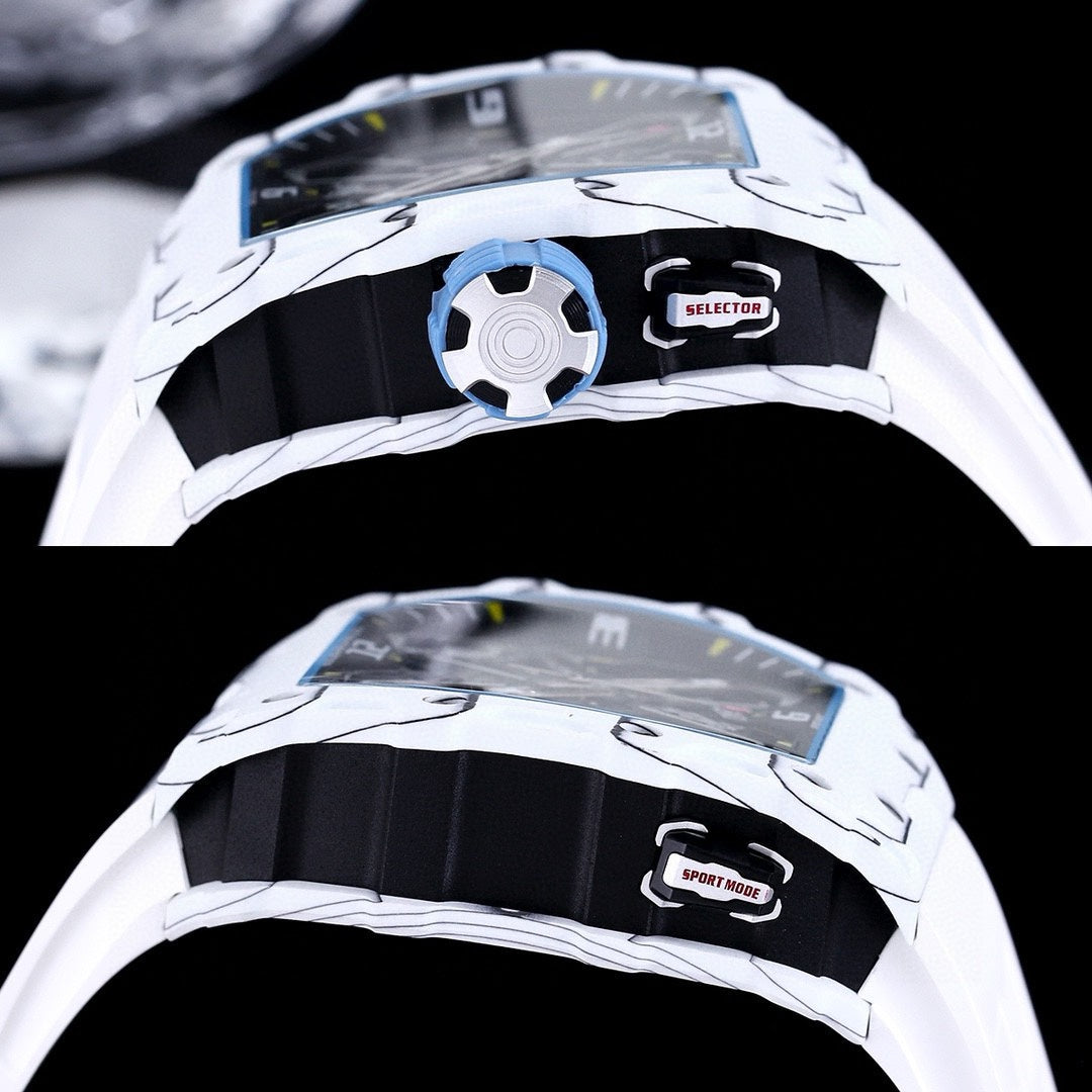 White Ceramic -White Rubber - Automatic - 40*51mm