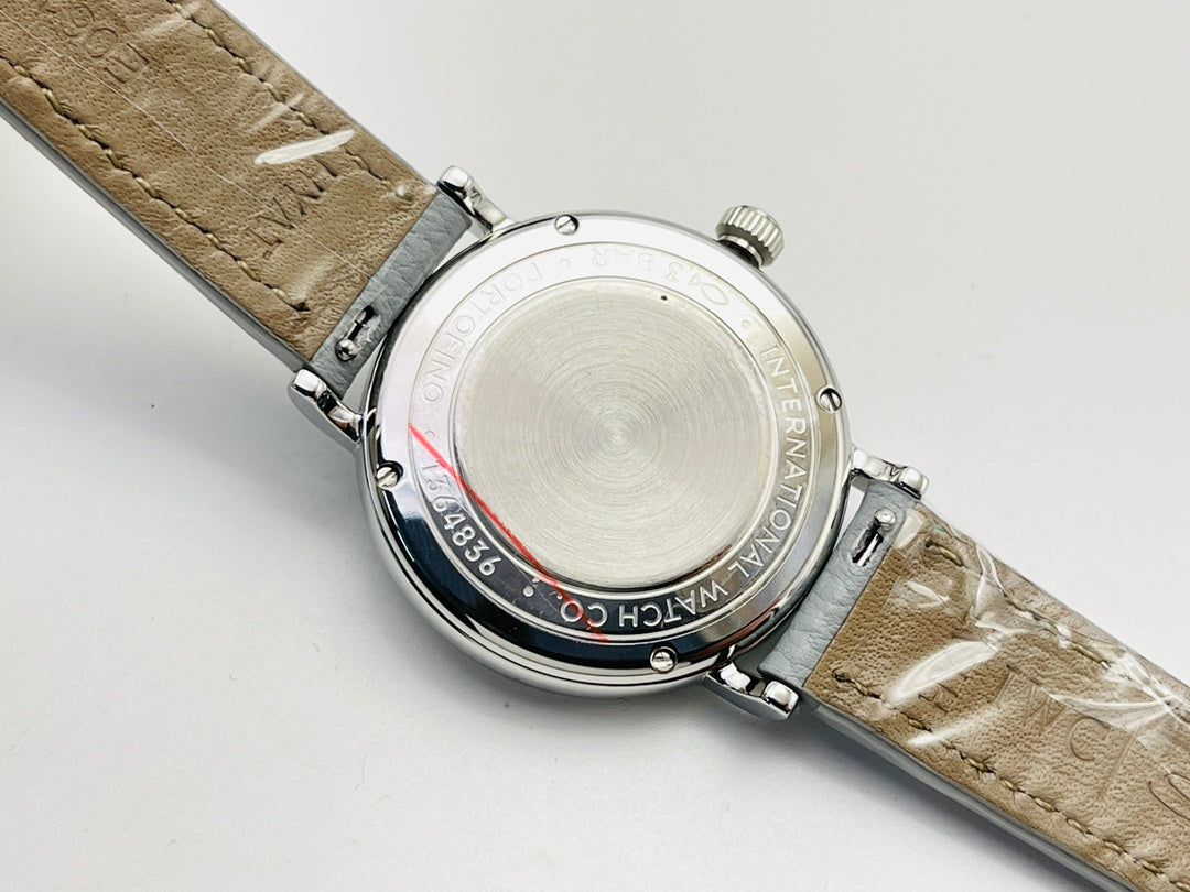 LADY -Baby Blue - Grey Leather - Automatic - 34mm
