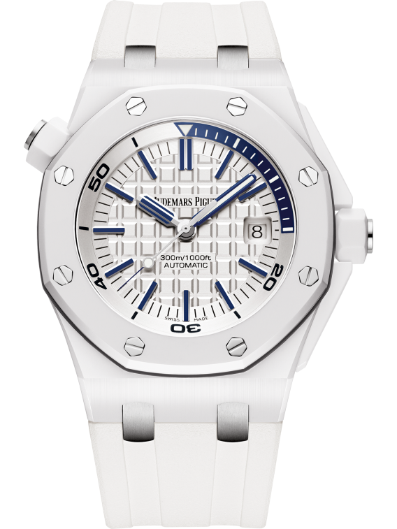 TOP! Ceramic White - White Rubber - Automatic - 42mm