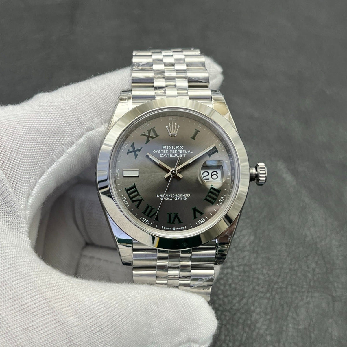 C-Factory -Grey - Smooth Bezel - Silver 904L Steel- Automatic - 41mm