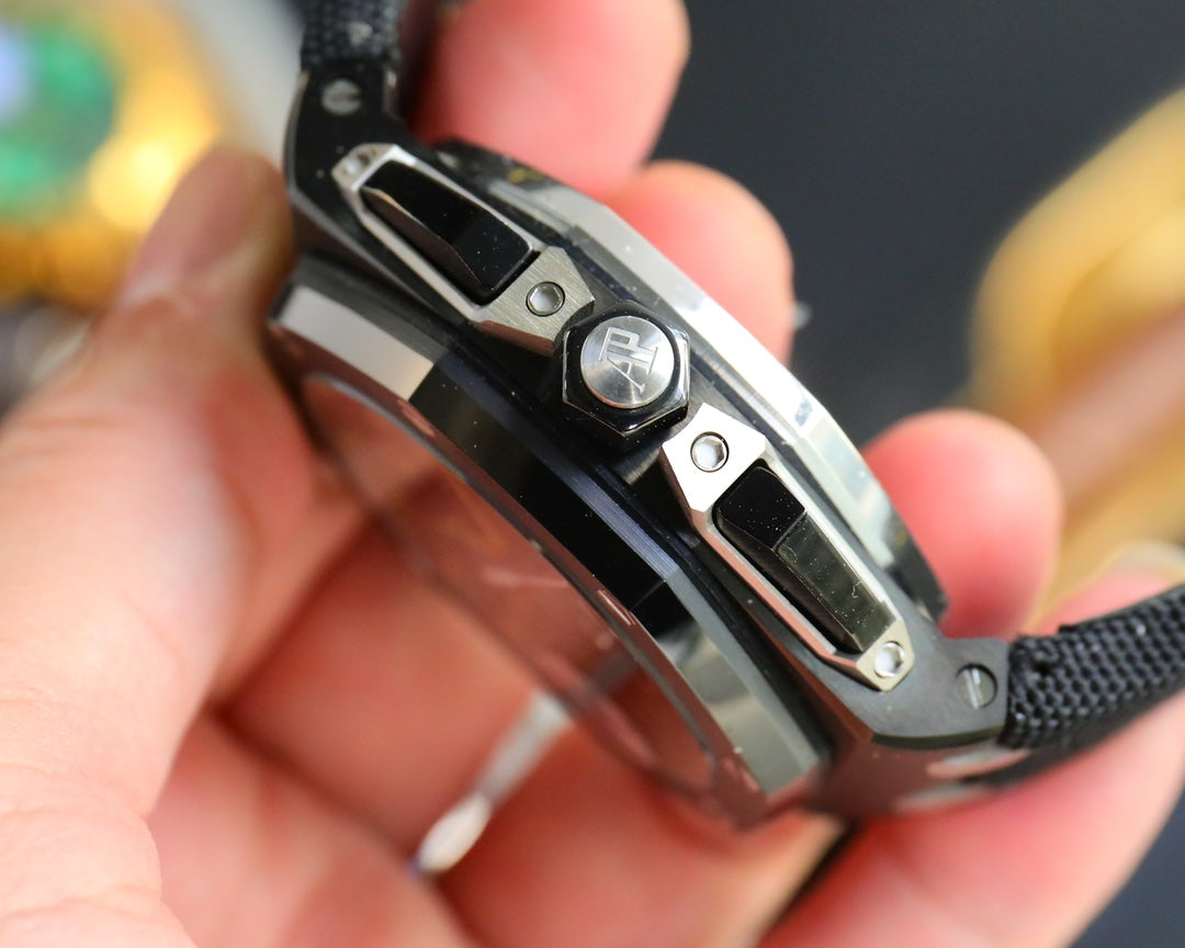 TOP! Black Ceramic Bezel - Black Rubber - Automatic - 44mm