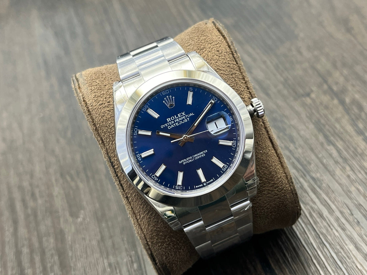C-Factory - Blue - Smooth Bezel - Silver 904L Steel- Automatic - 41mm
