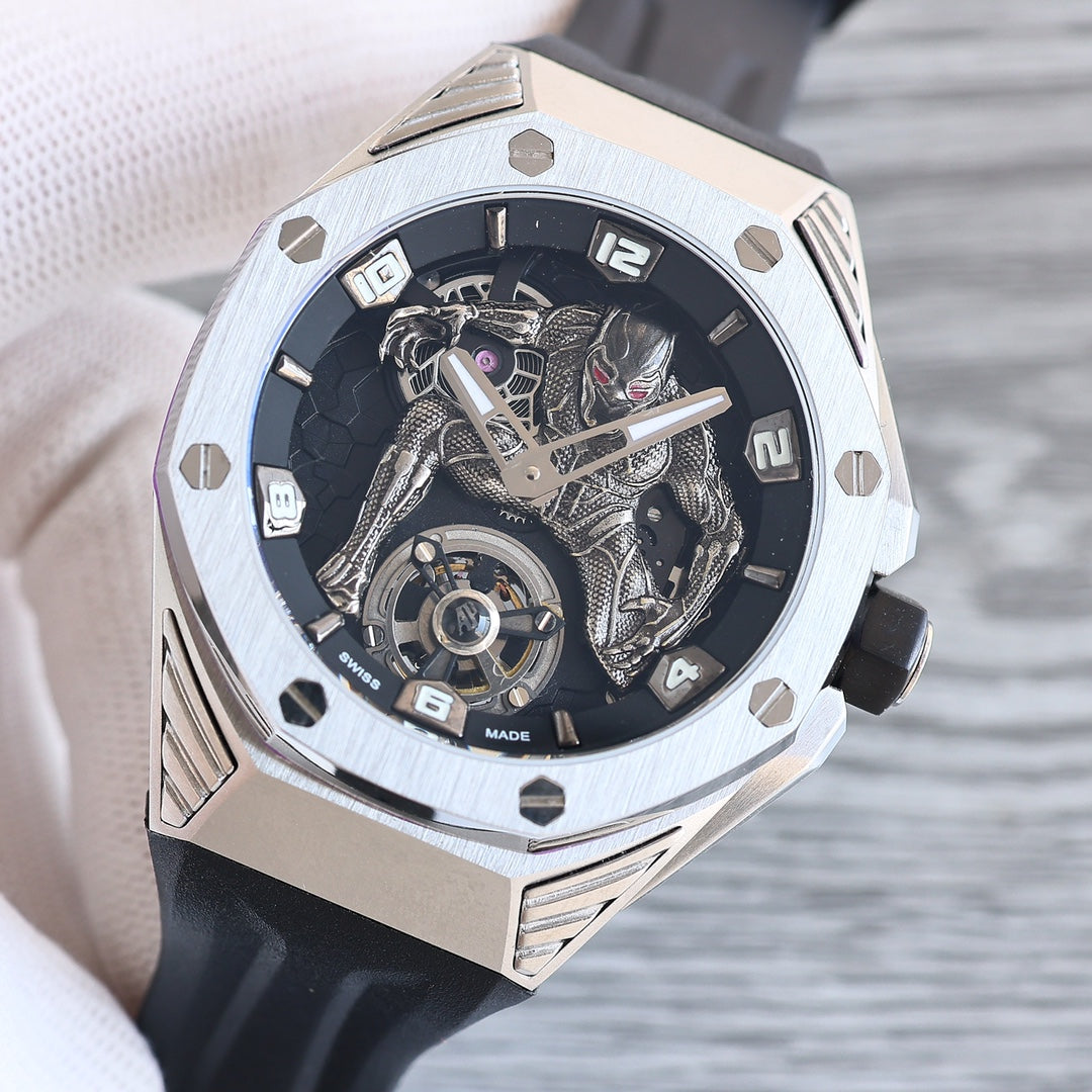 Tourbillon Black - Black Rubber - Automatic - 42mm