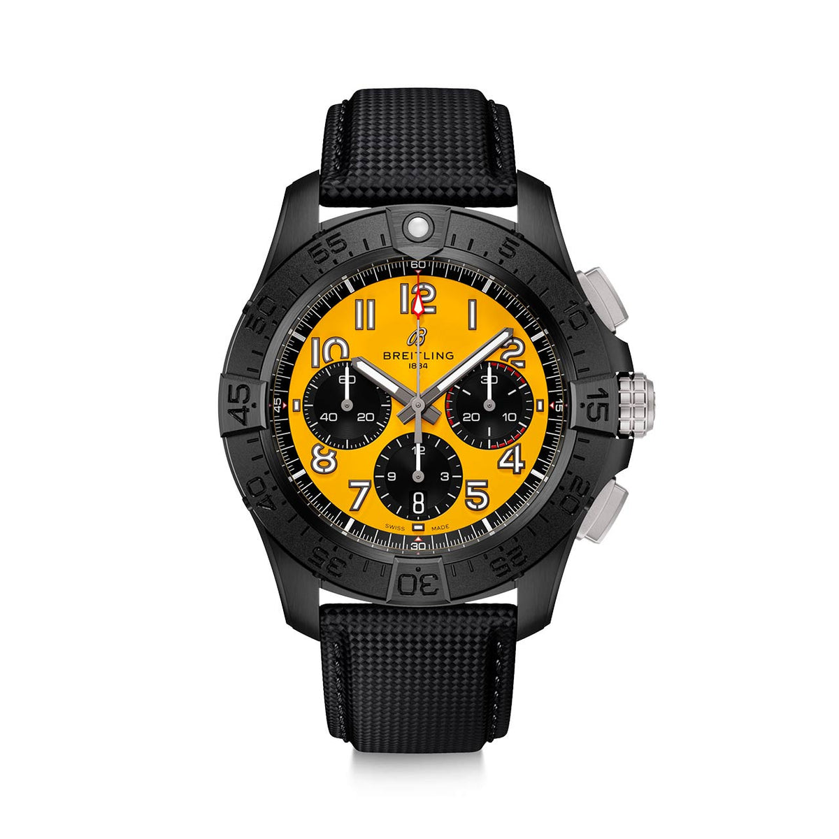 Chronograph - Black Ceramic- Yellow AVG - Black Rubber - Automatic - 43mm