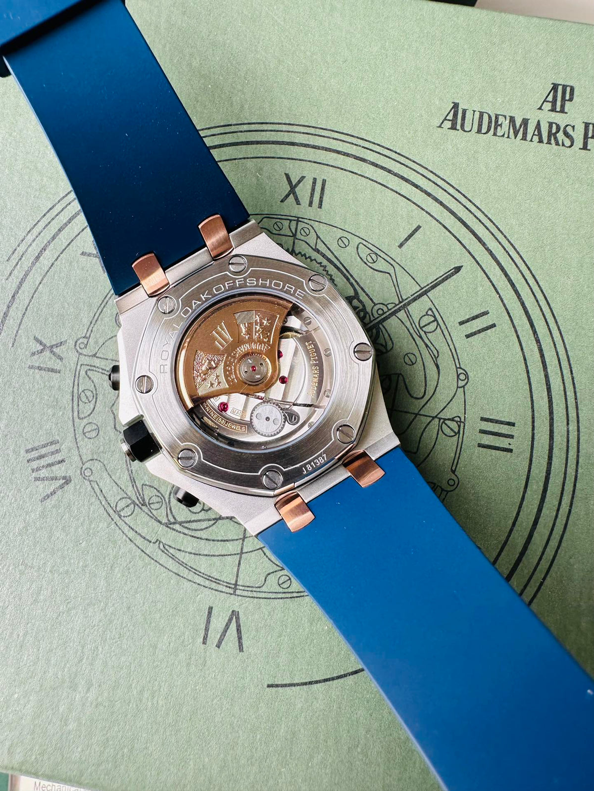 Chronograph - 26471S- Yellow Gold Ceramic Bezel - Blue Rubber - Automatic - 44mm