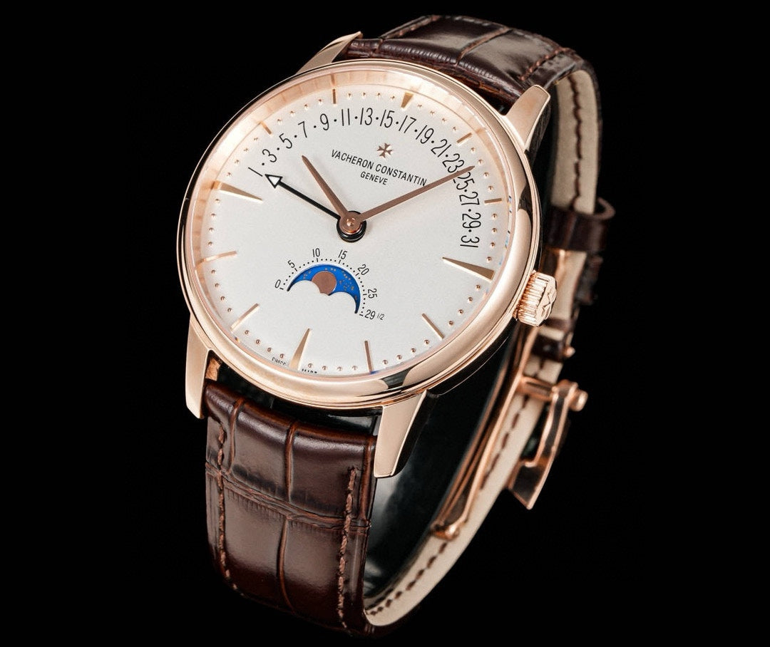 4010U/000R- White Roselgold -Brown Leather - Automatic - 42.5mm