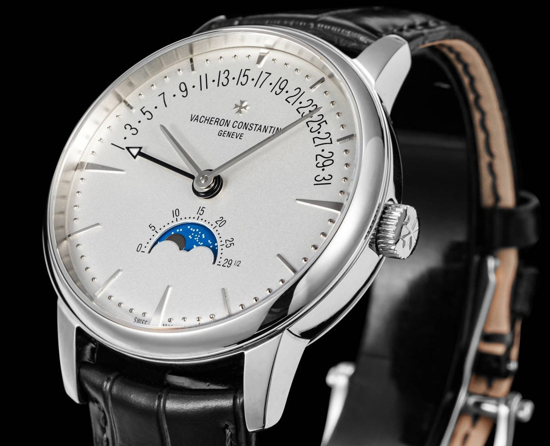 4010U/000R- White Silver -Black Leather - Automatic - 42.5mm